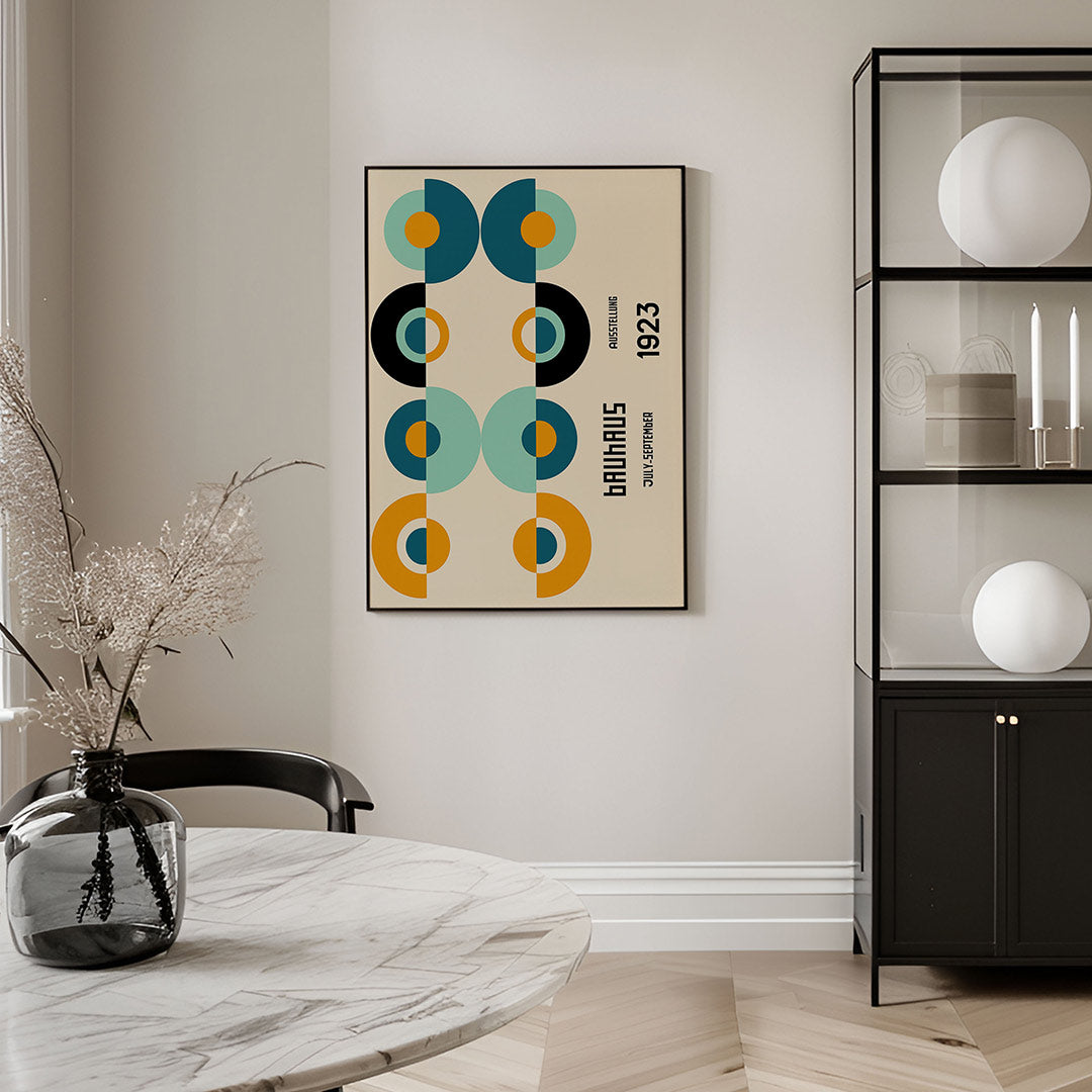 Cirkelvormen en kleur Poster