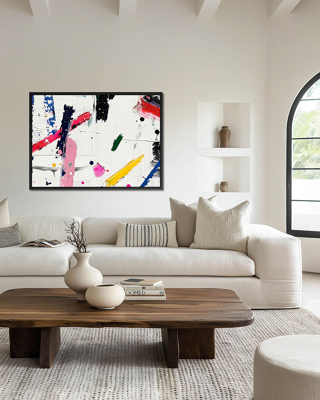 Kleurrijke streken Kunstwerk