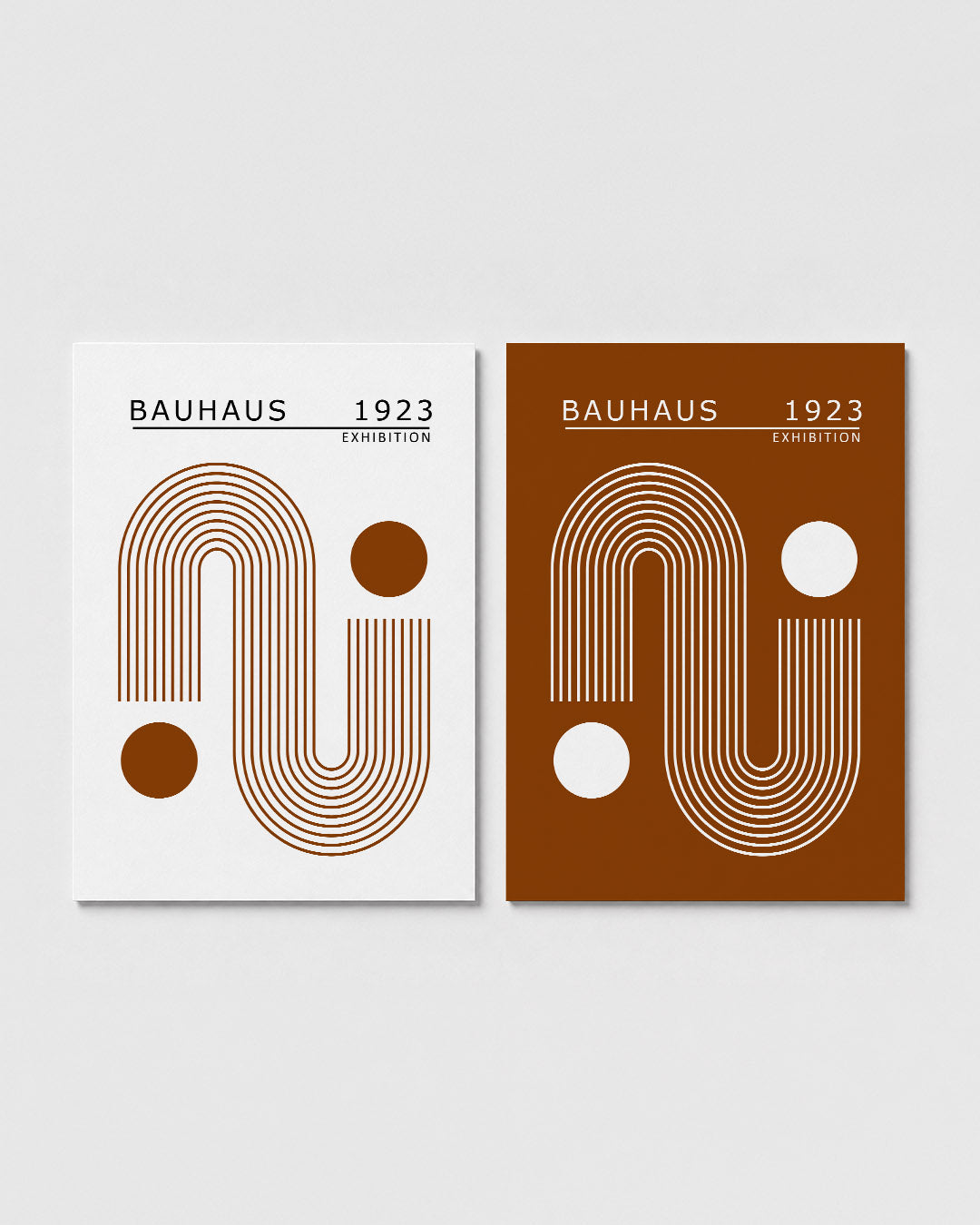 Lijnen en cirkelpatroon Postersets