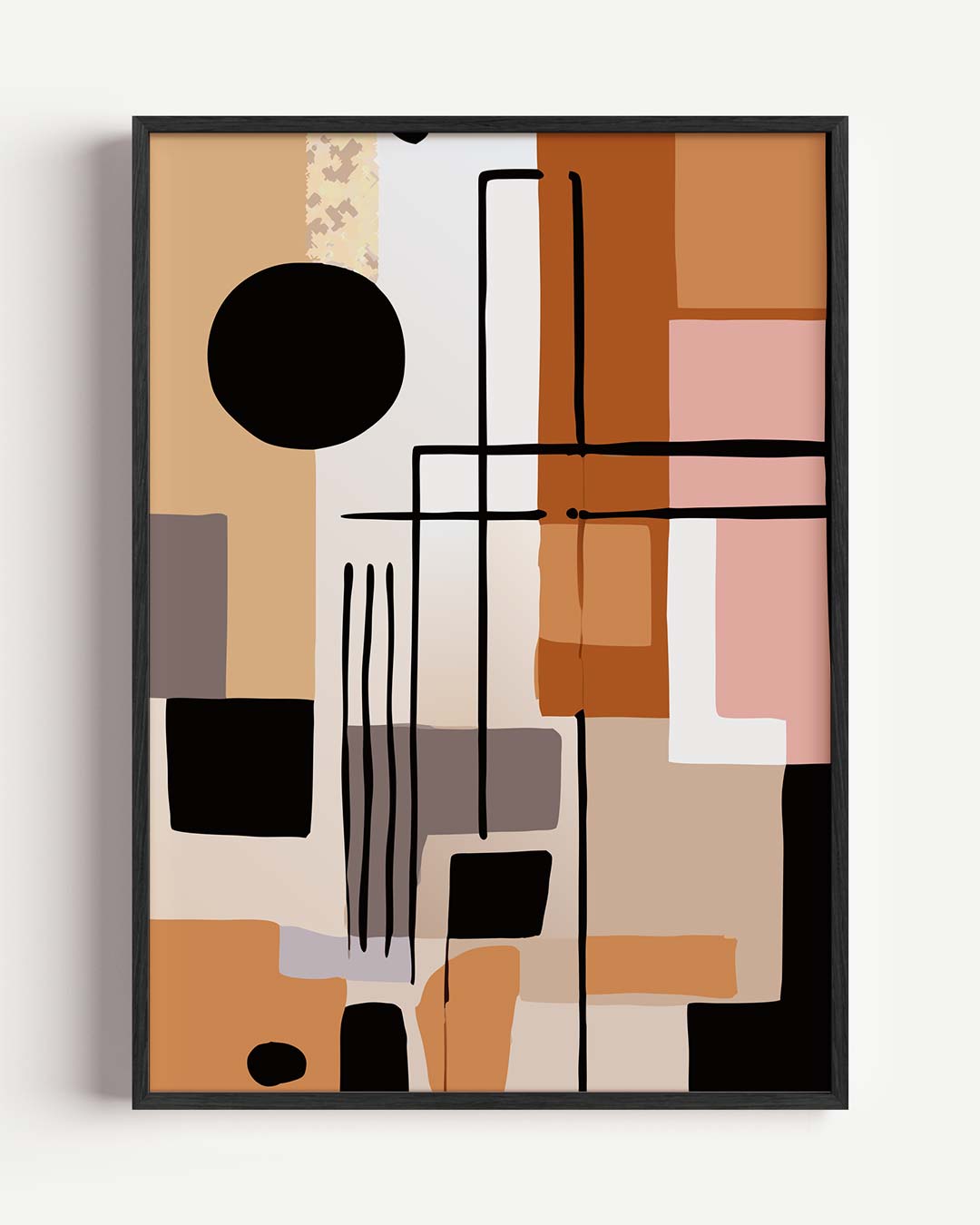 Moderne Abstracte Compositie Poster-WallArtistic