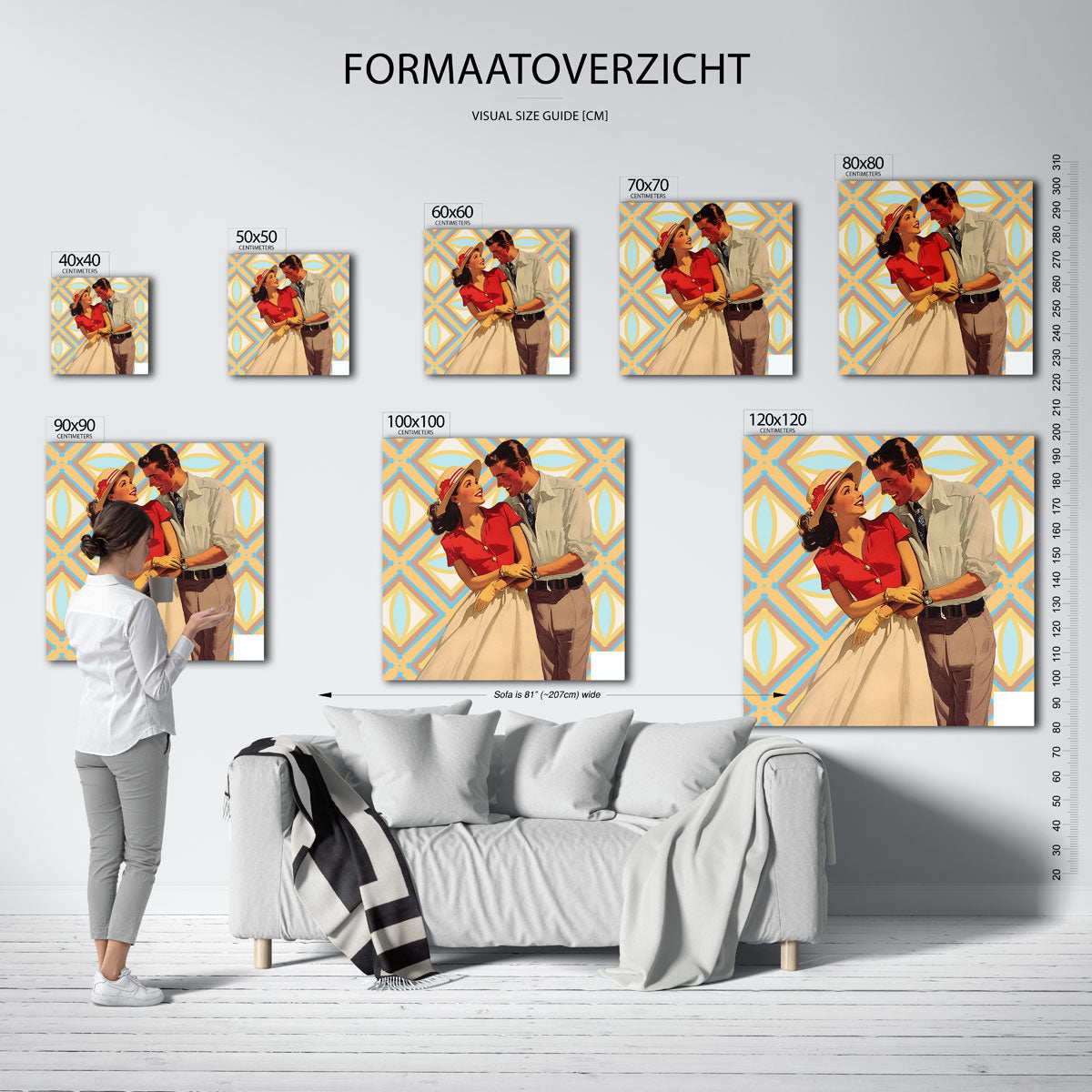Stijlvol koppel Poster