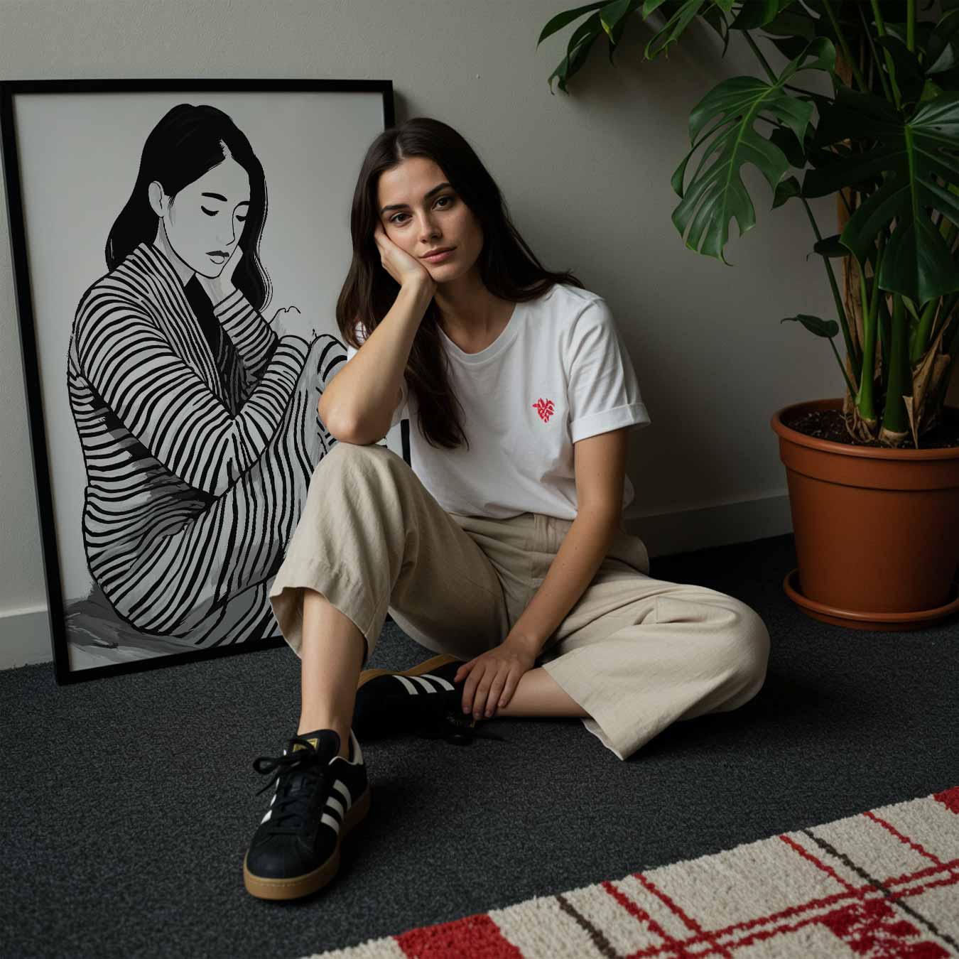 Stijlvolle Zebra Vibes Poster-WallArtistic