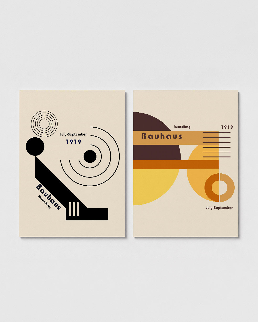 Cirkel en lijnenspel Posterset
