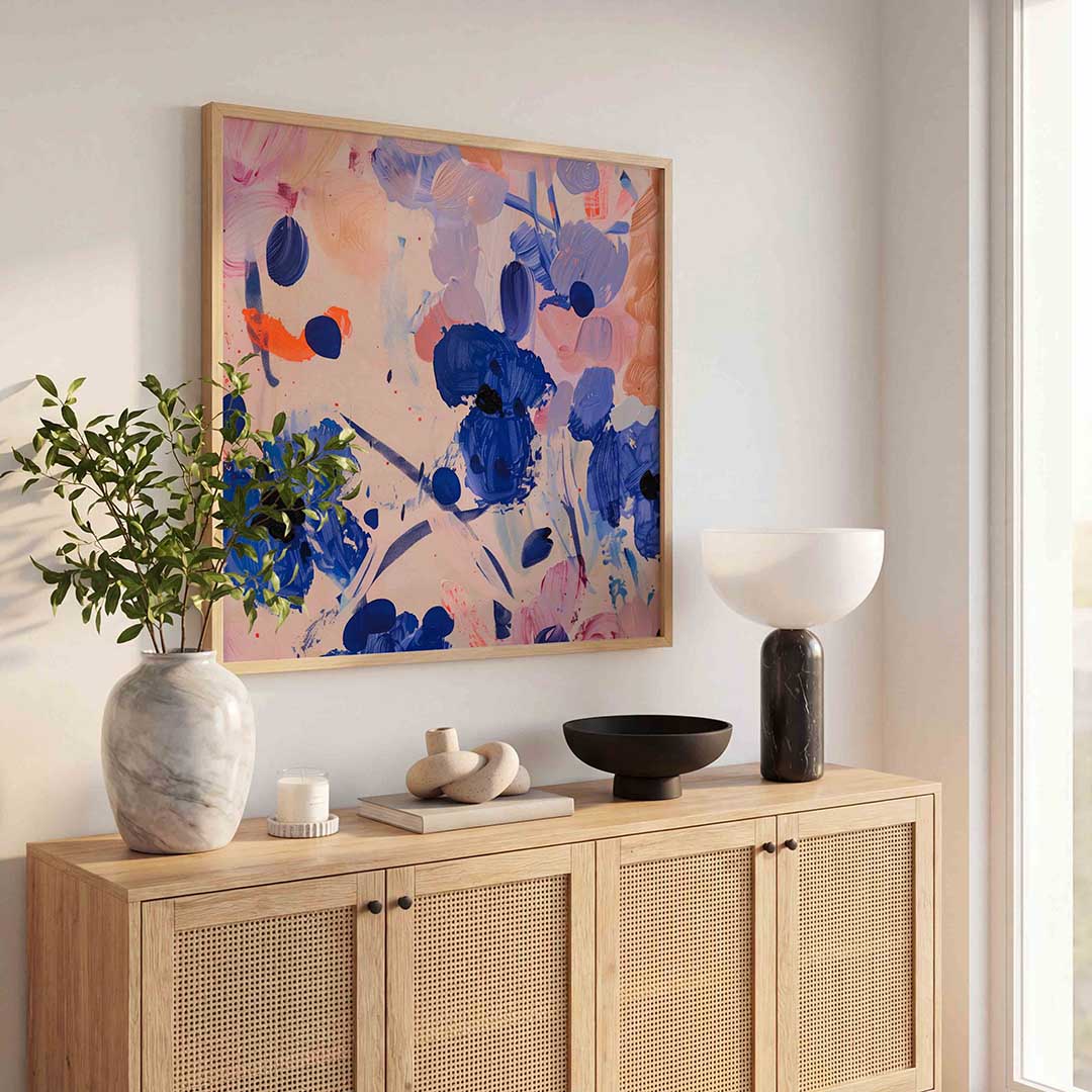 Abstracte bloemen Poster