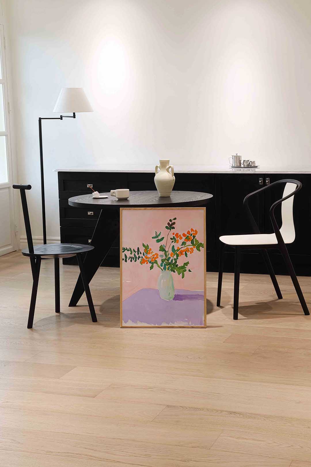 Bloemen in vaas Poster