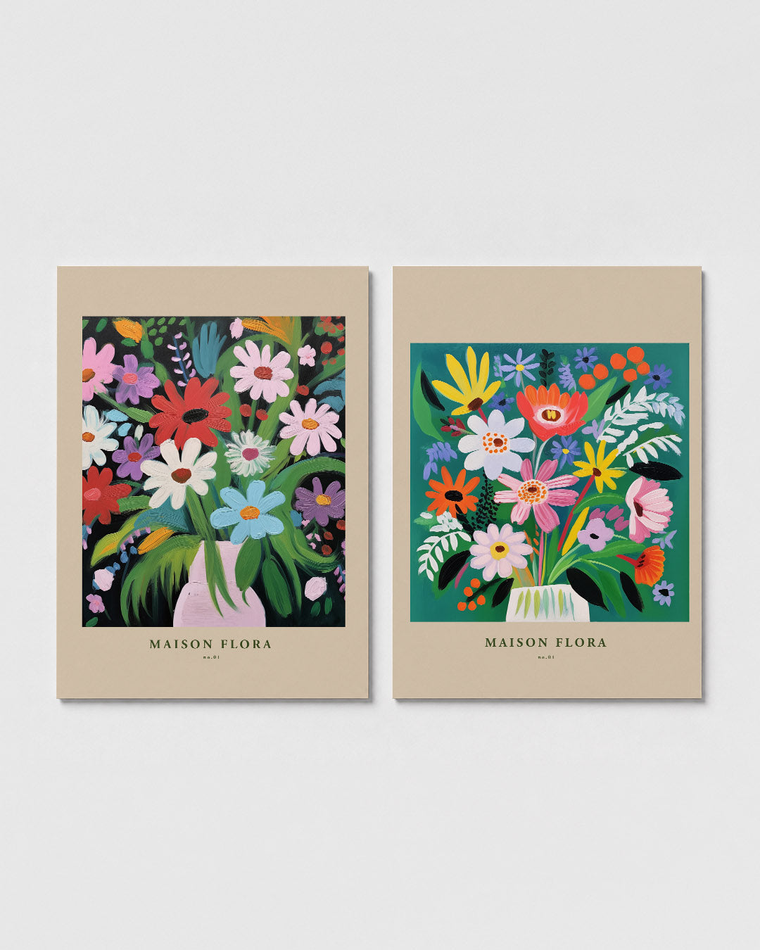 Bloemrijke kleurenpracht Posterset