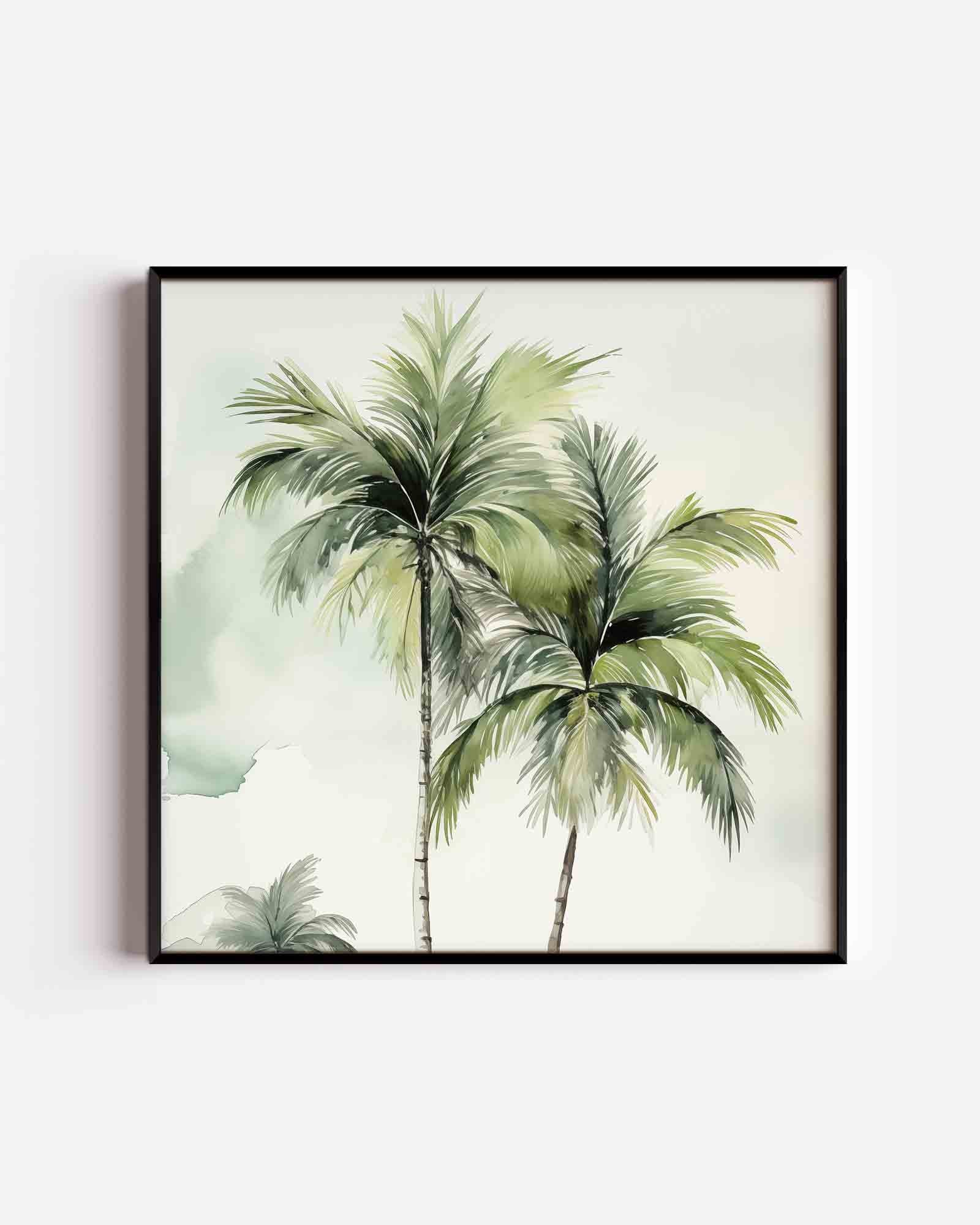 Tropische palmbomen Poster