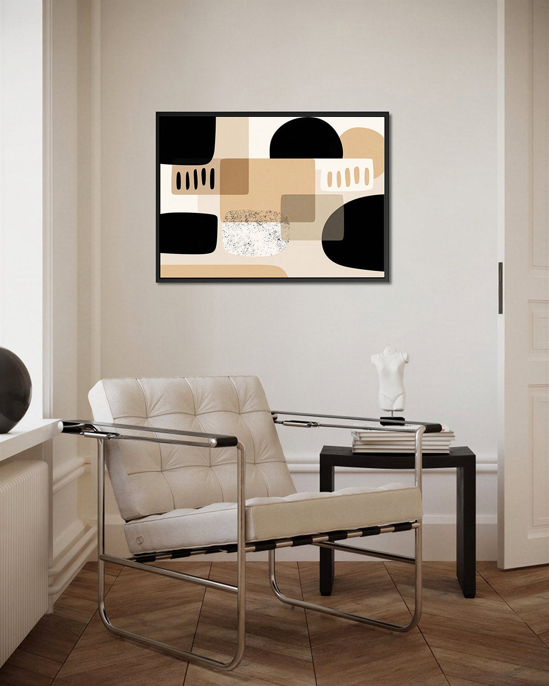 Geometrische vormen compositie Kunstwerk