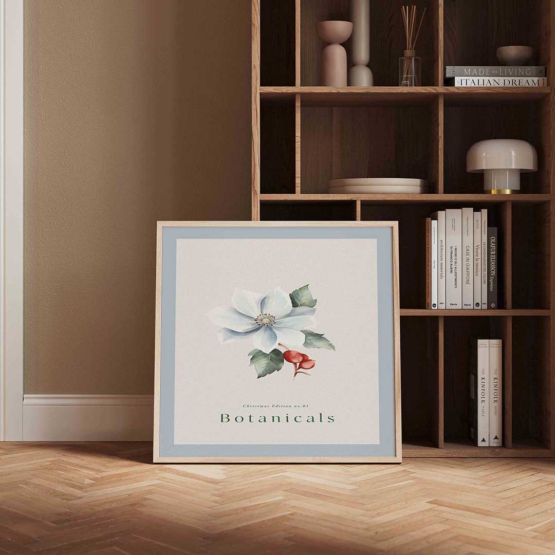 Bloem en bladeren Poster