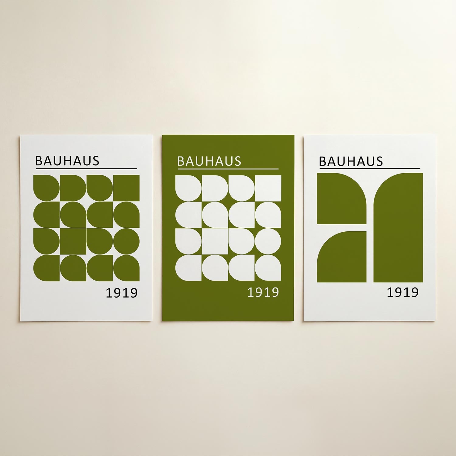 Vormritme en kleur Posterset