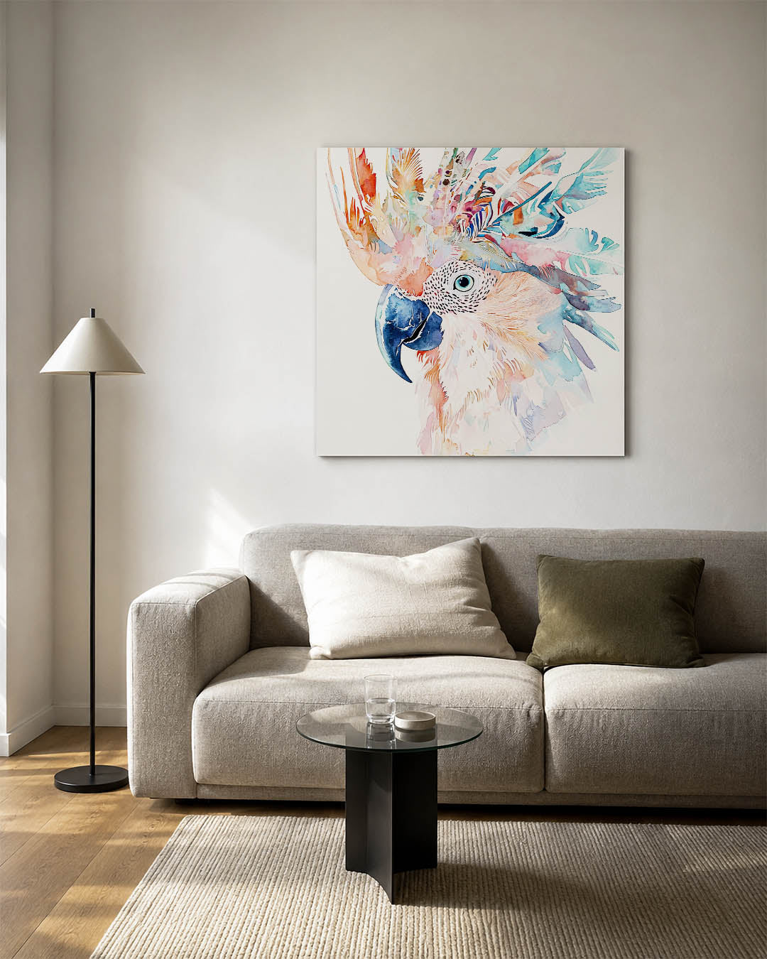 Vrolijke vogel illustratie Kunstwerk