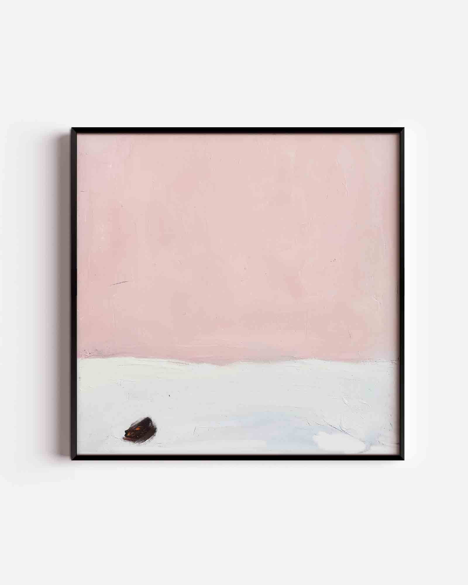 Roze en wit minimalistische Poster