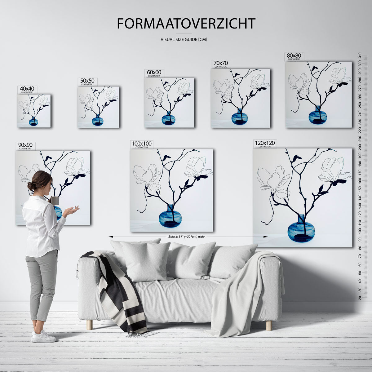 Bloem in vaas Poster