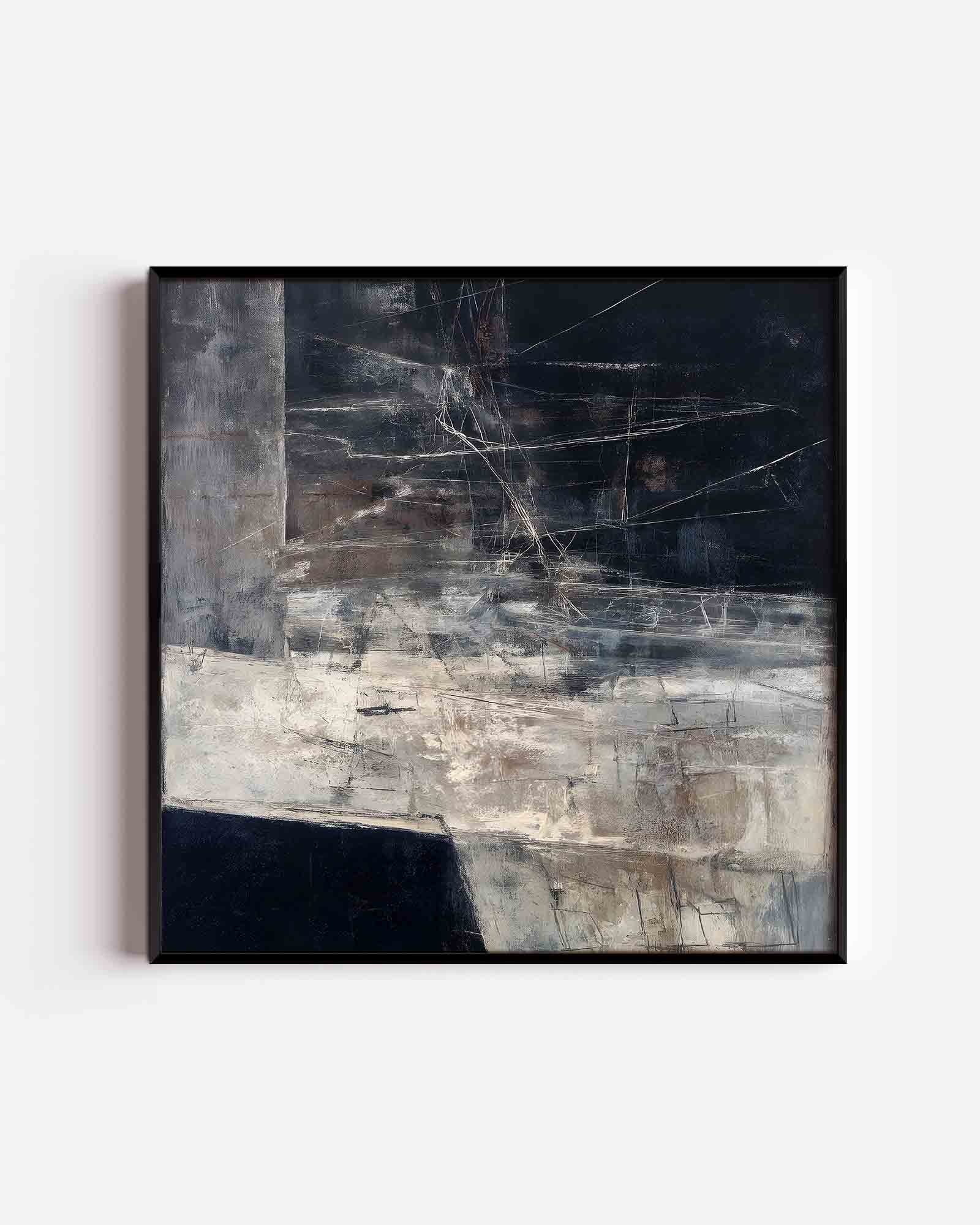 Abstracte lijnen en vlakken Poster