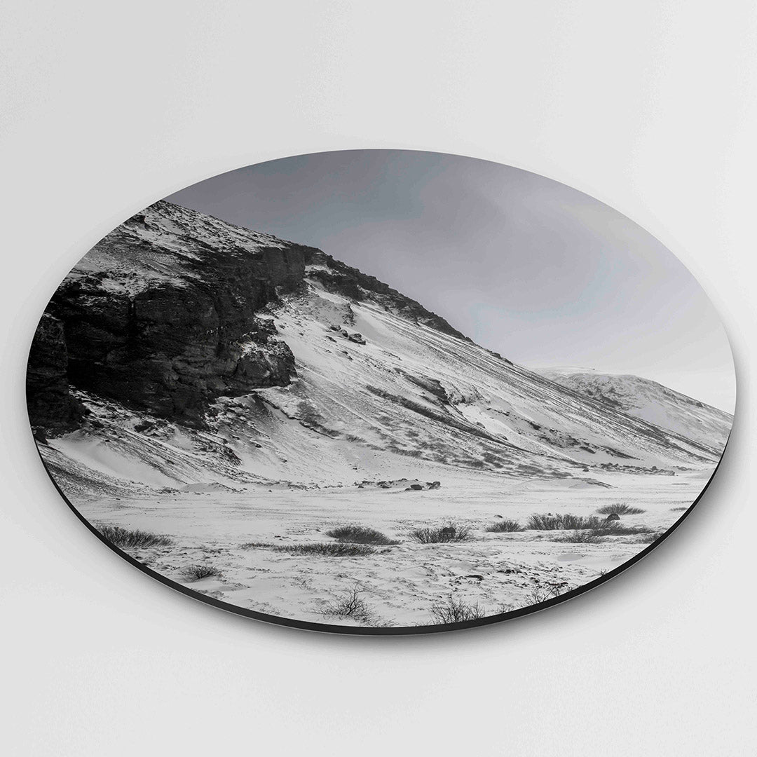 Besneeuwde berglandschap Muurcirkel