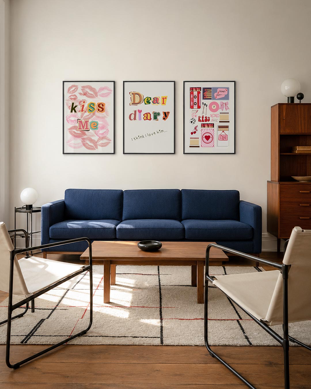 Lippen en letters Posterset