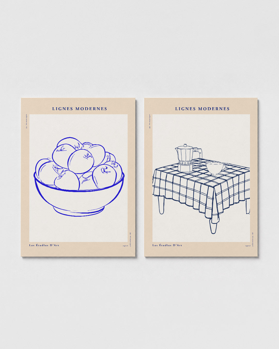 Fruit in lijnen Posterset