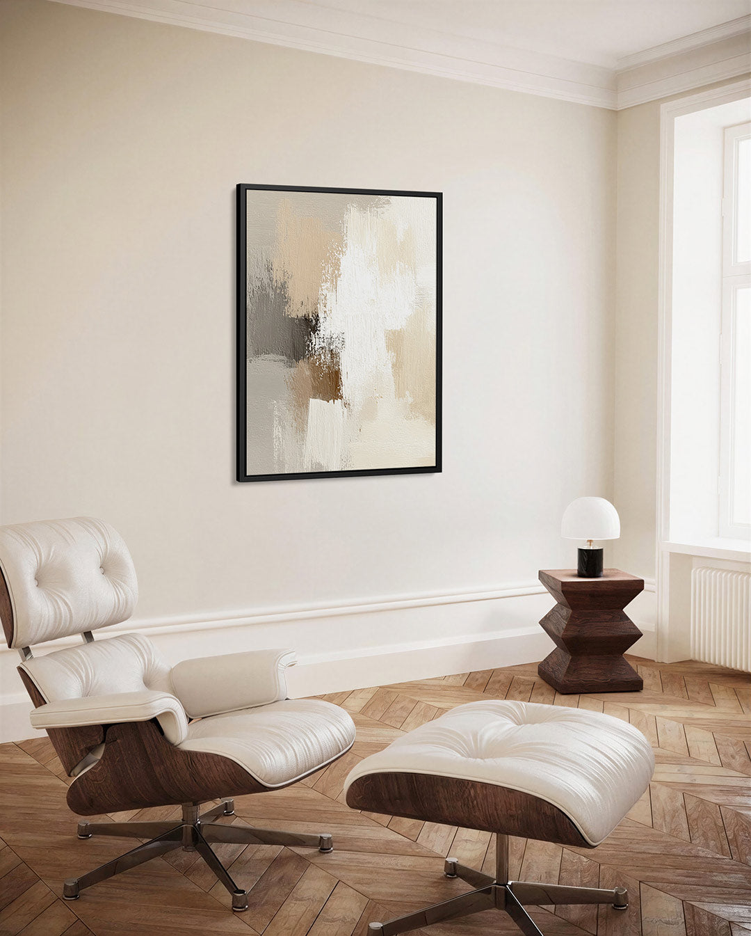 Zachte kleuren compositie Kunstwerk