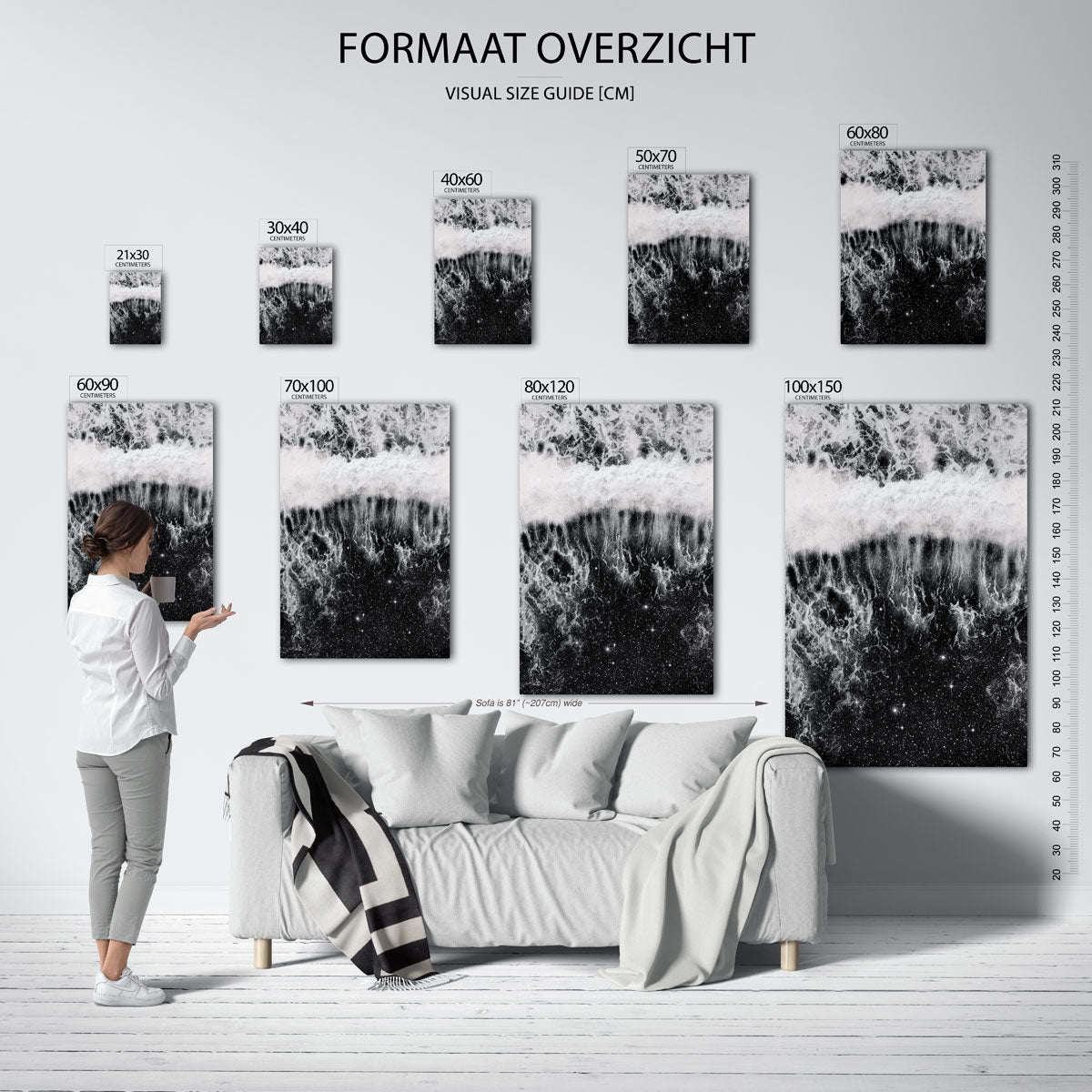Golvende sterrenhemel Poster