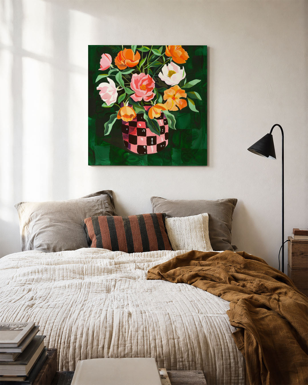 Bloemrijke compositie Kunstwerk