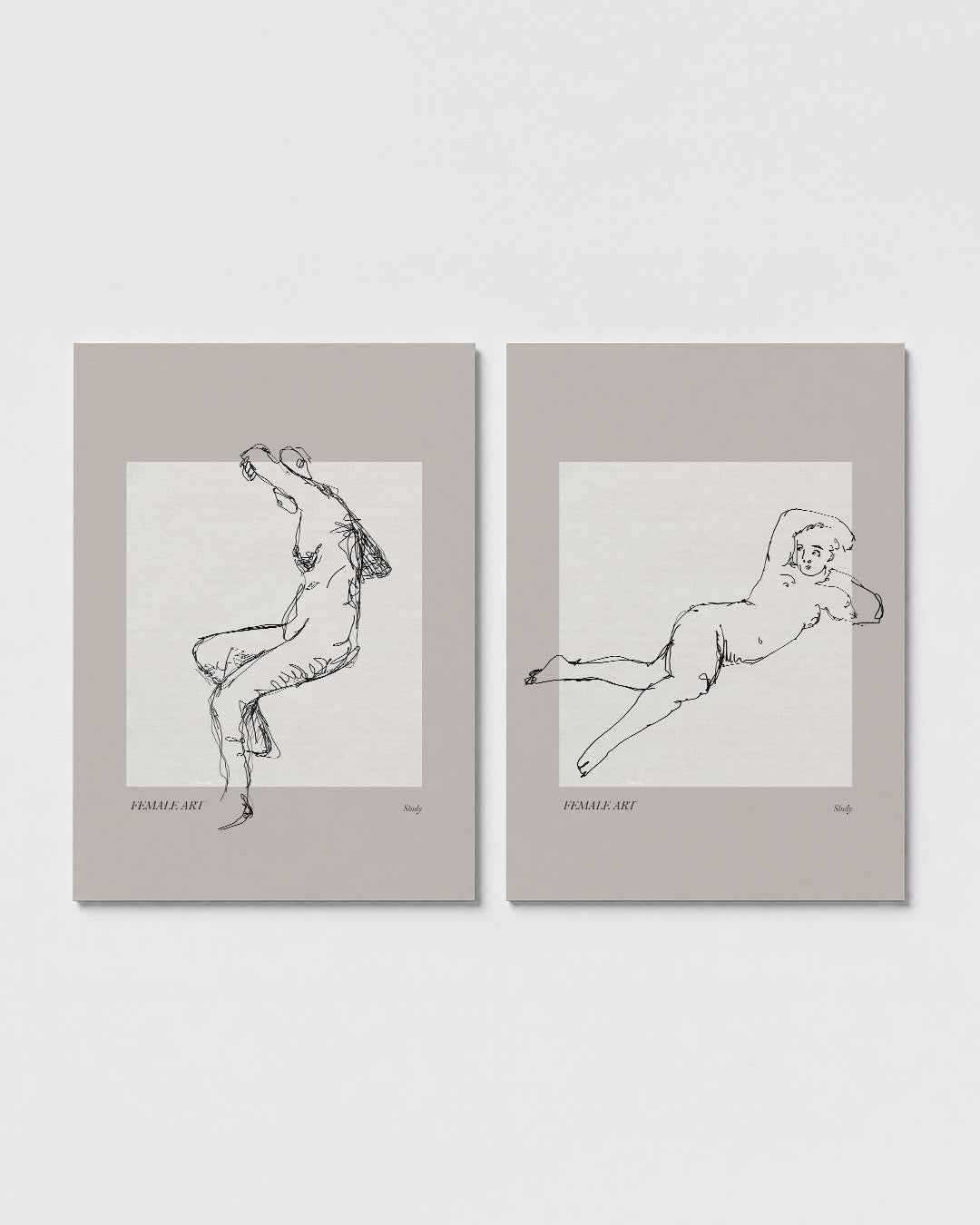 Lijnenspel en vormen Posterset