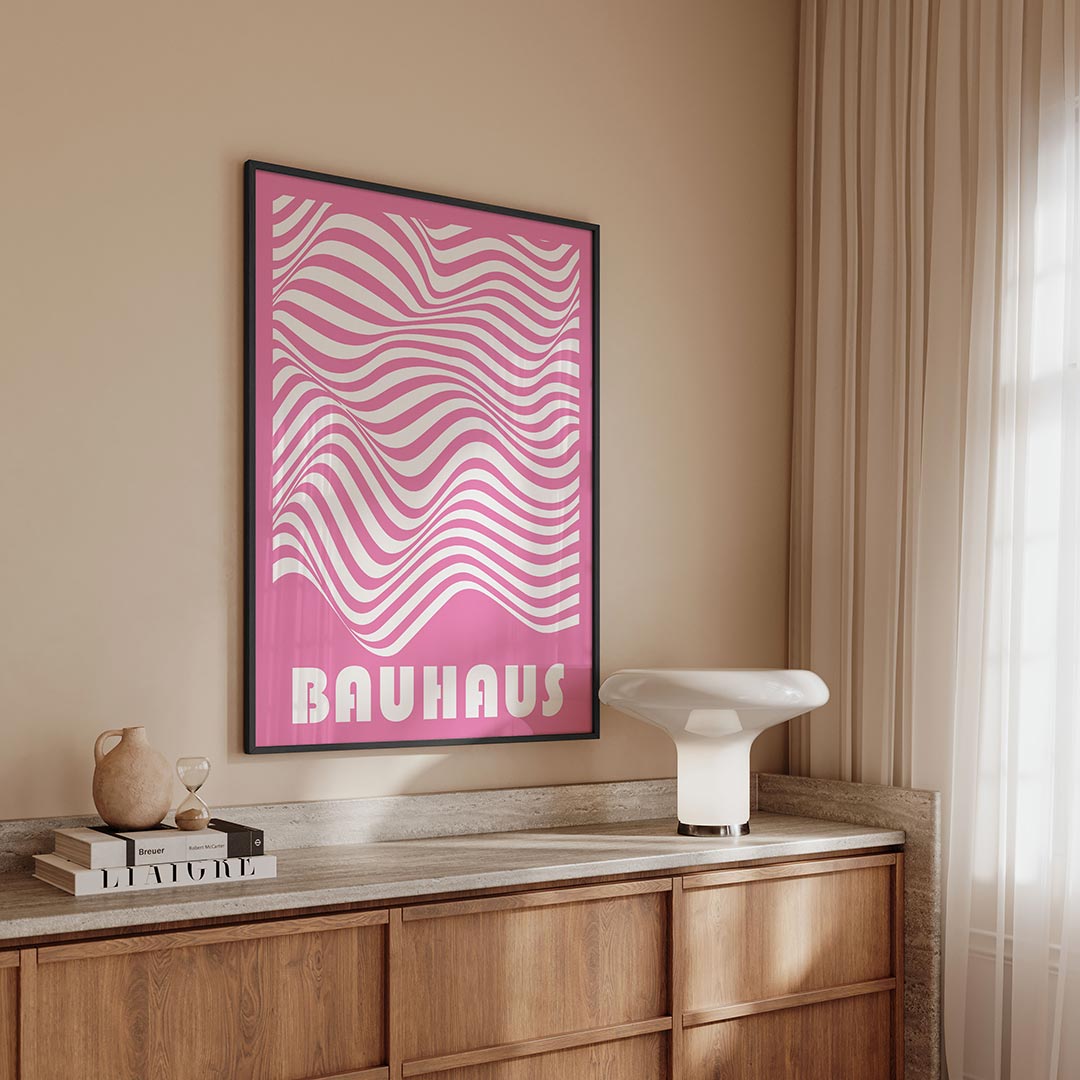 Golvend lijnenspel Poster