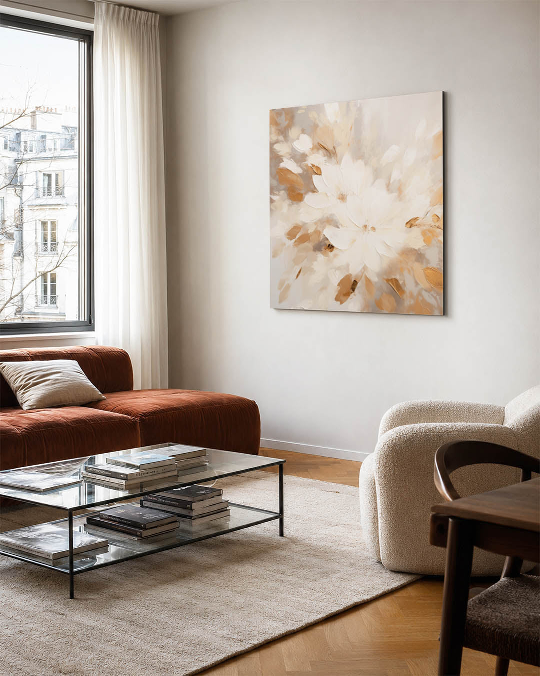 Bloemrijke compositie Kunstwerk