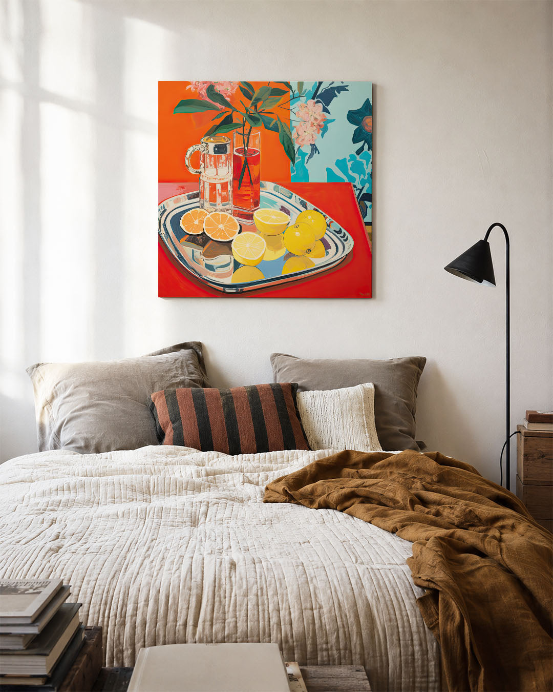 Levendige citrus compositie Kunstwerk