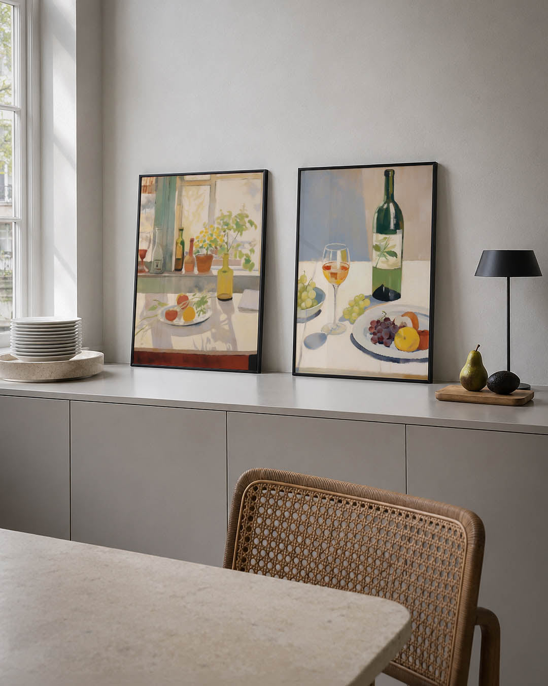 Vensterlicht en schaduw Posterset