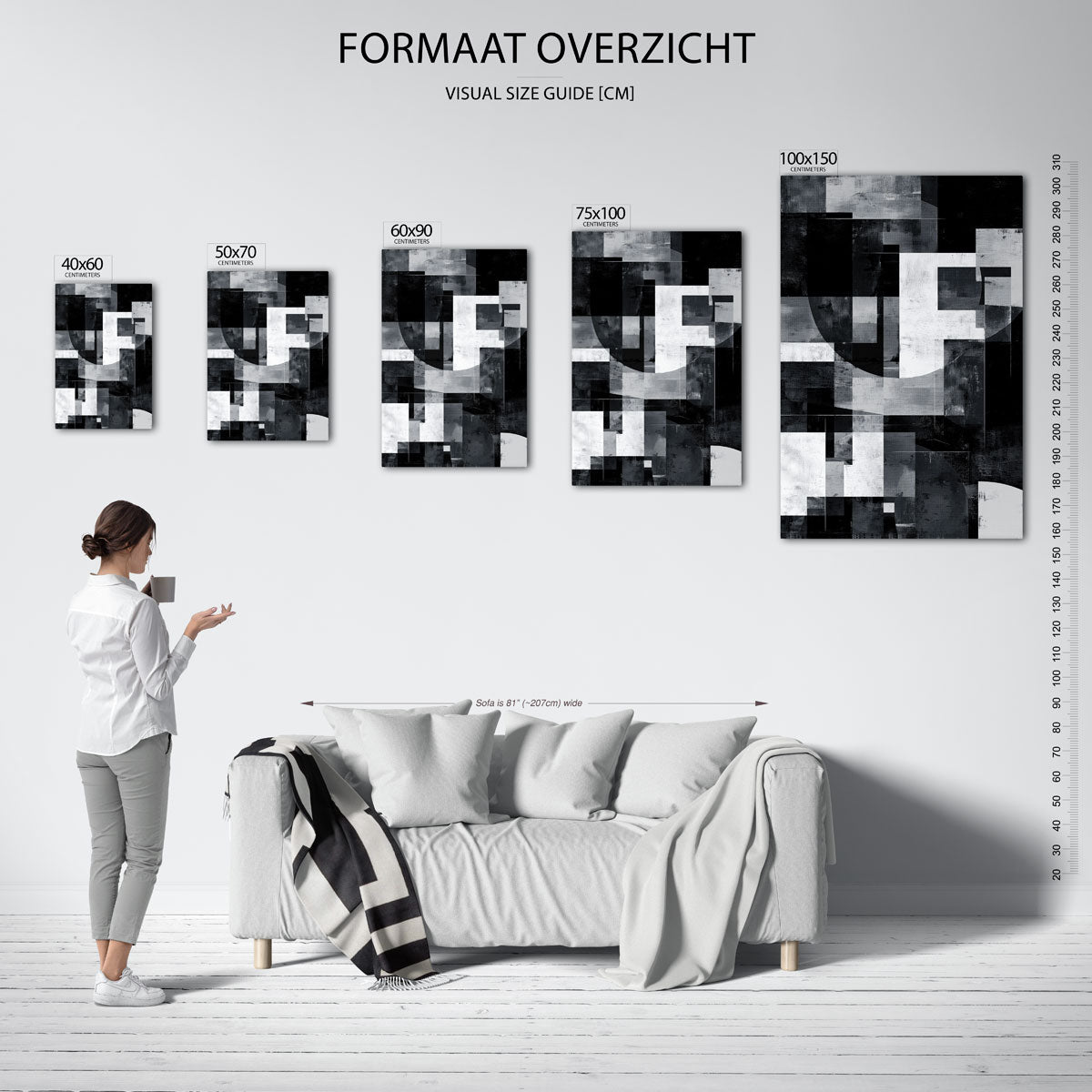 Geometrische vormen Kunstwerk