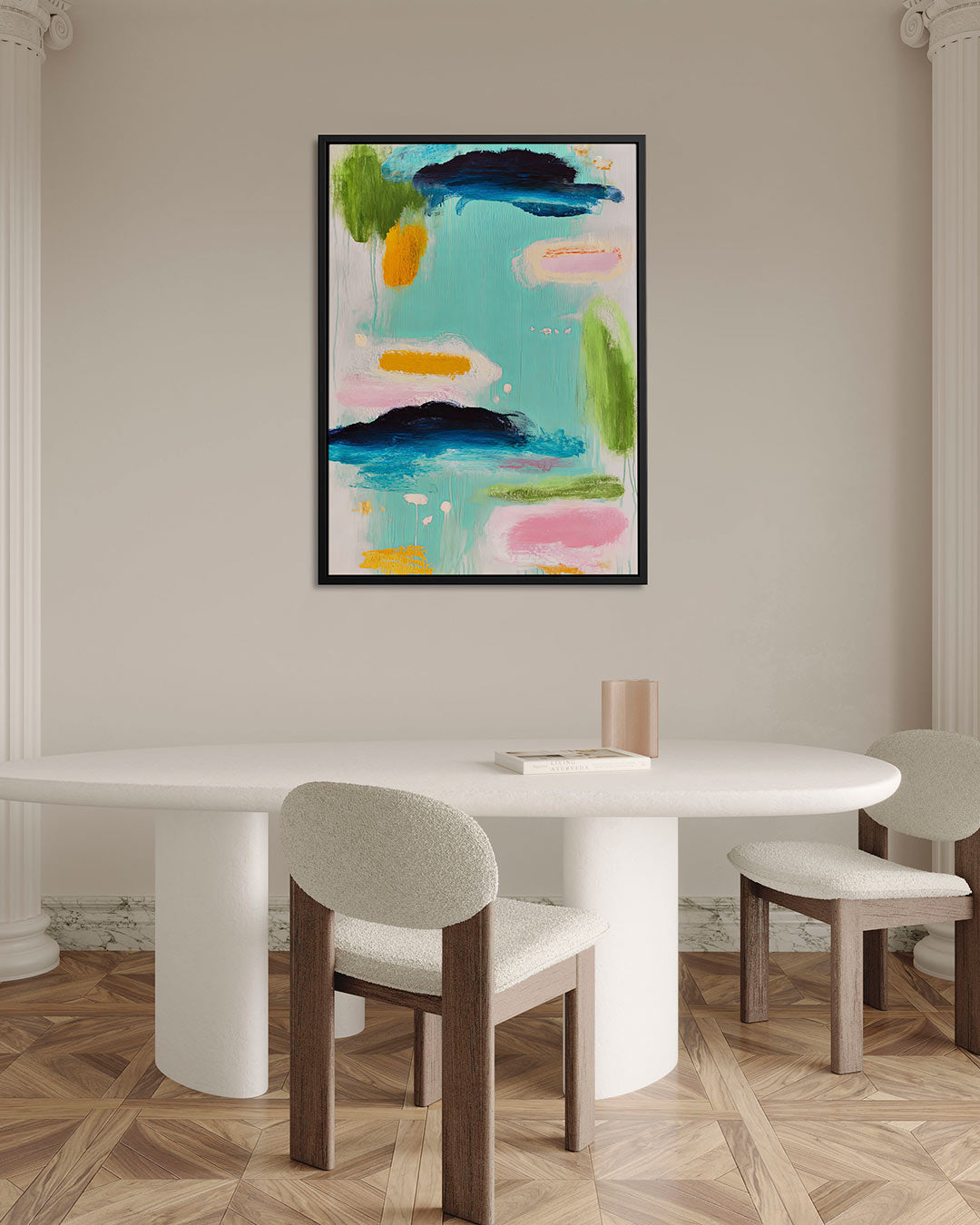 Kleurrijke vormen Kunstwerk