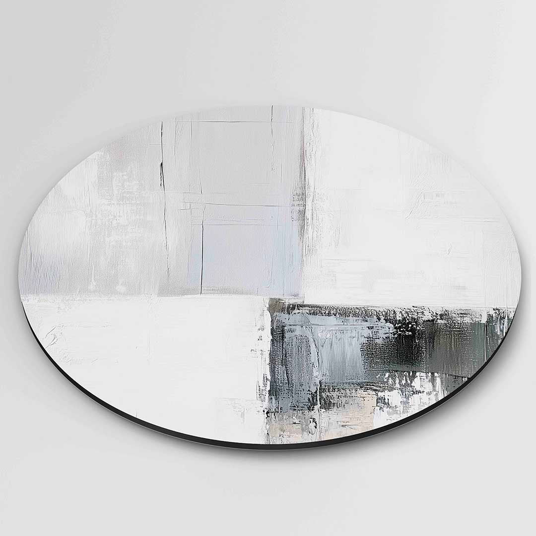 Abstracte grijze Muurcirkel