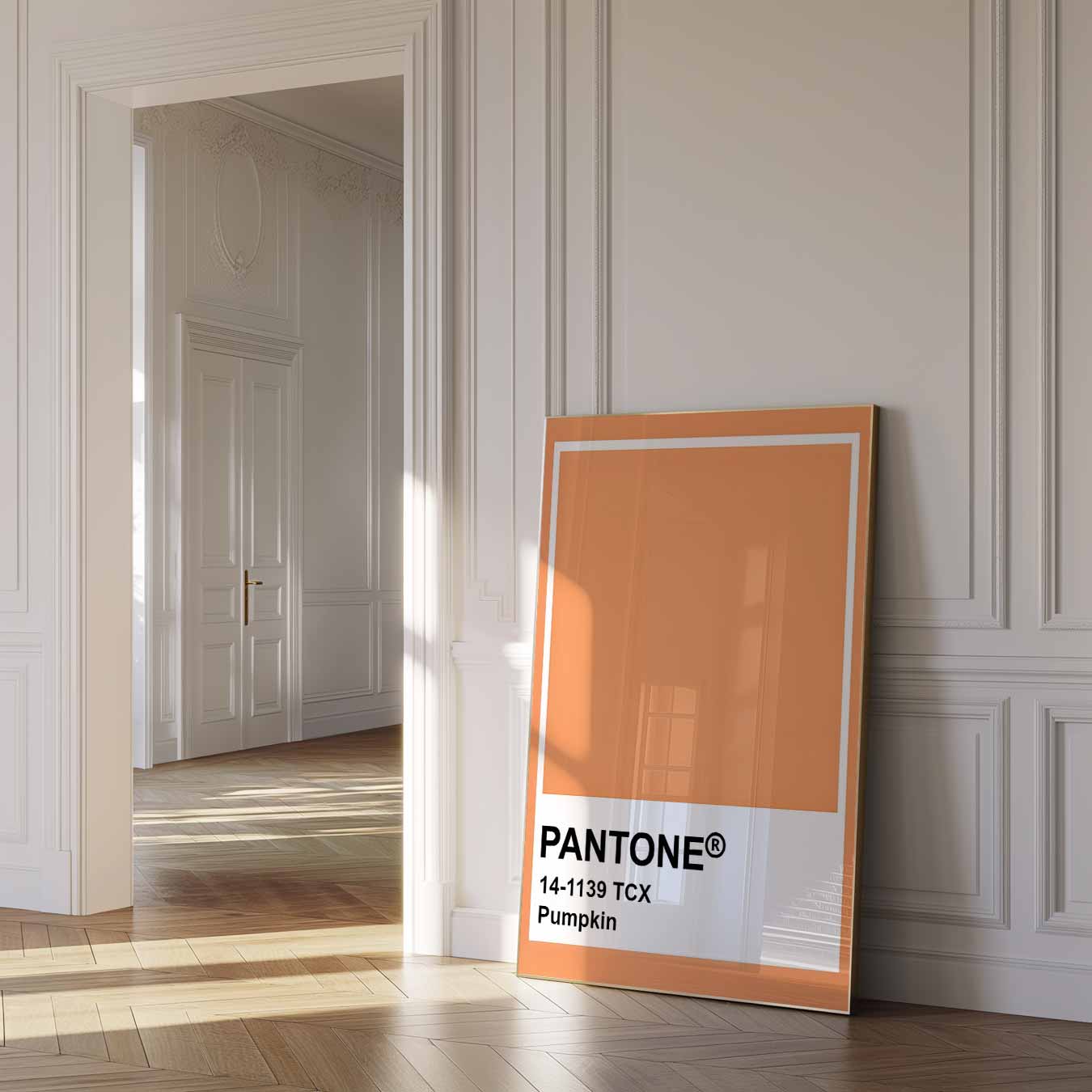 Pantone Stijlvolle Pumpkin Poster-WallArtistic