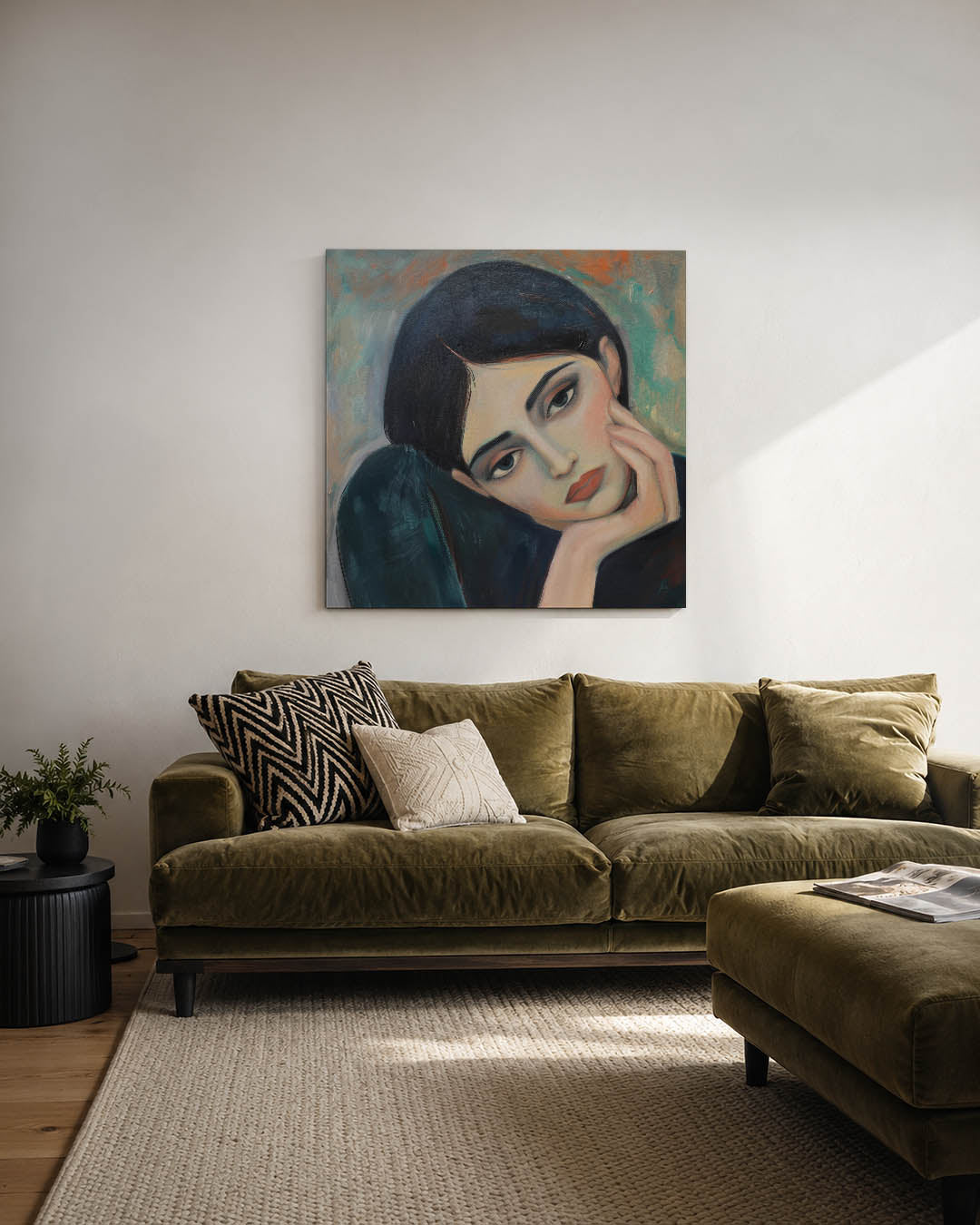 Dromerige blik Kunstwerk