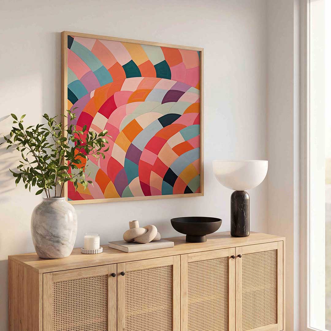 Gekleurde bogen Poster