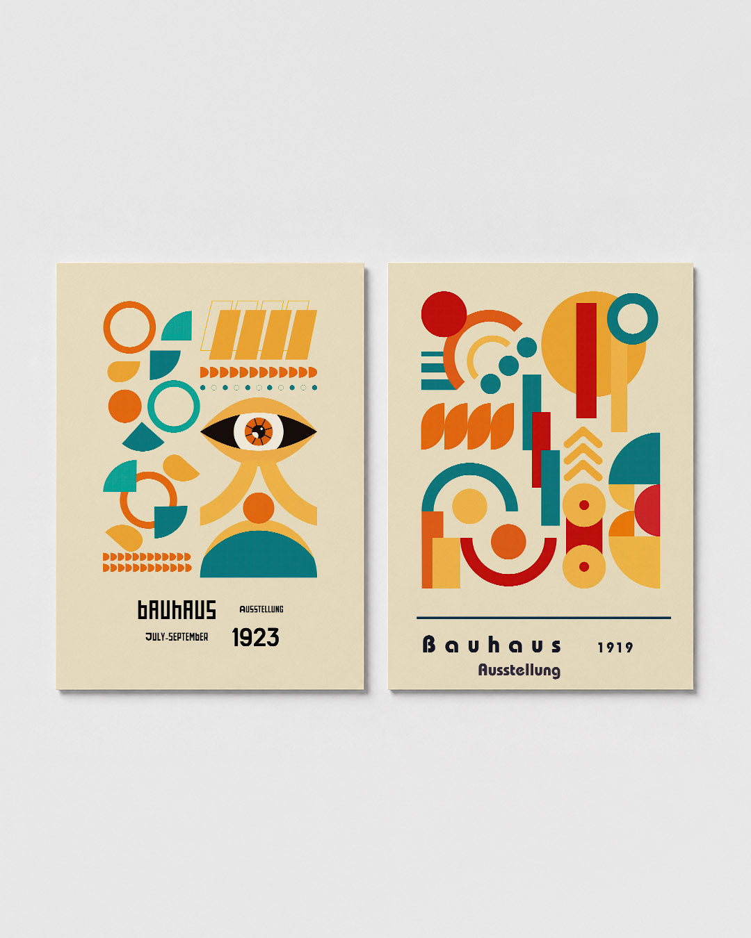 Vormen en vlakkenspel Posterset
