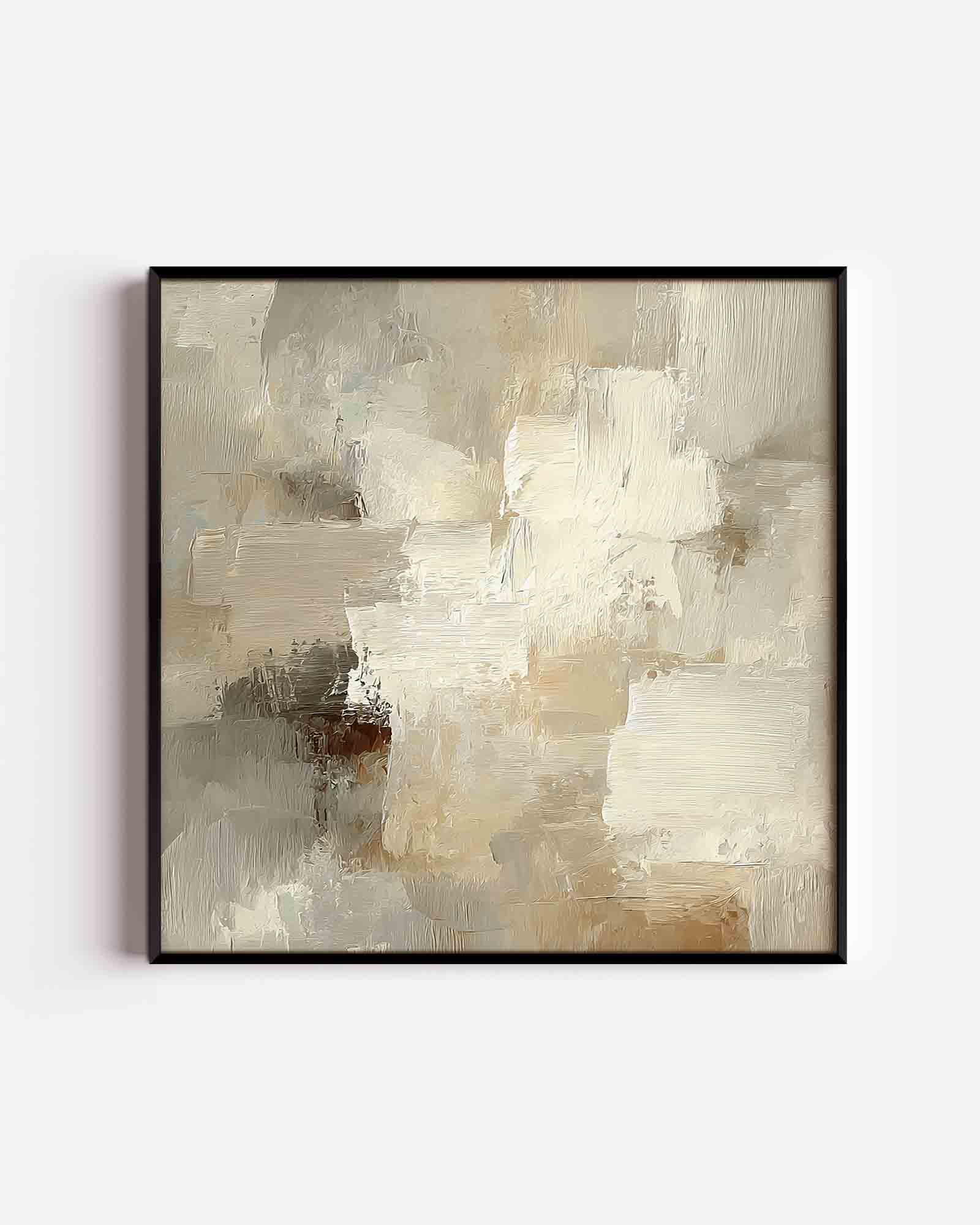 Abstracte beige vlakken Poster