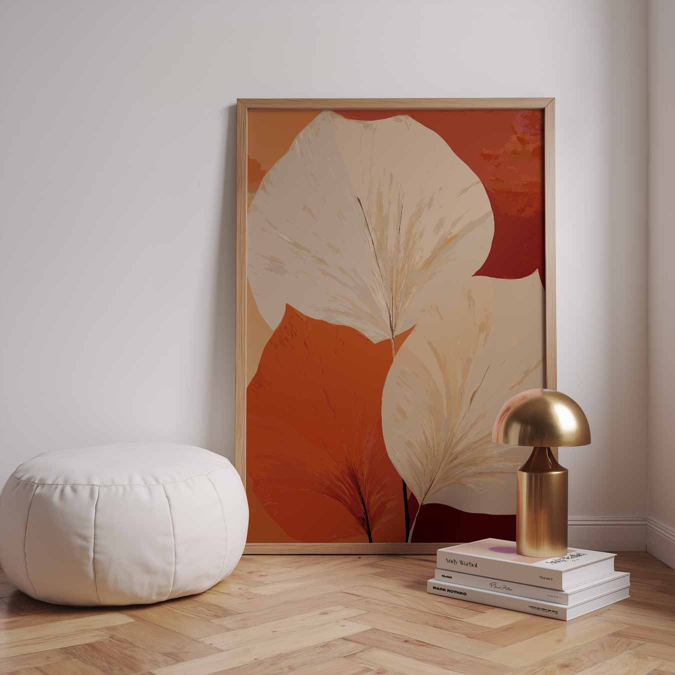 Warme Bladeren Kunstposter-WallArtistic