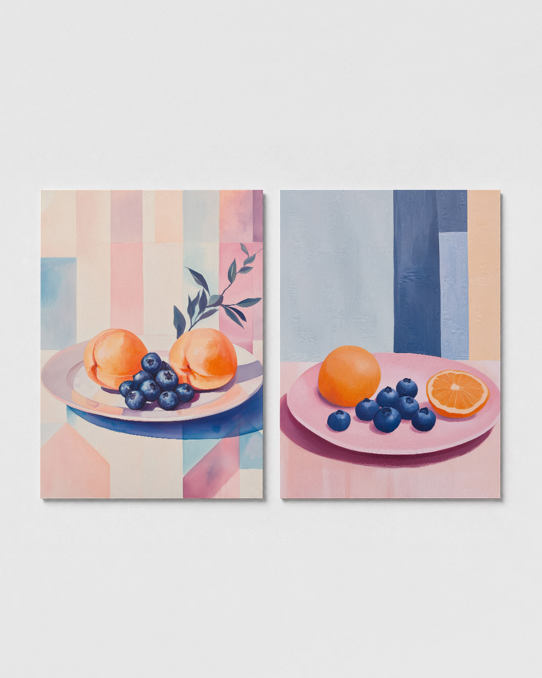 Fruit en kleurvlakken Posterset