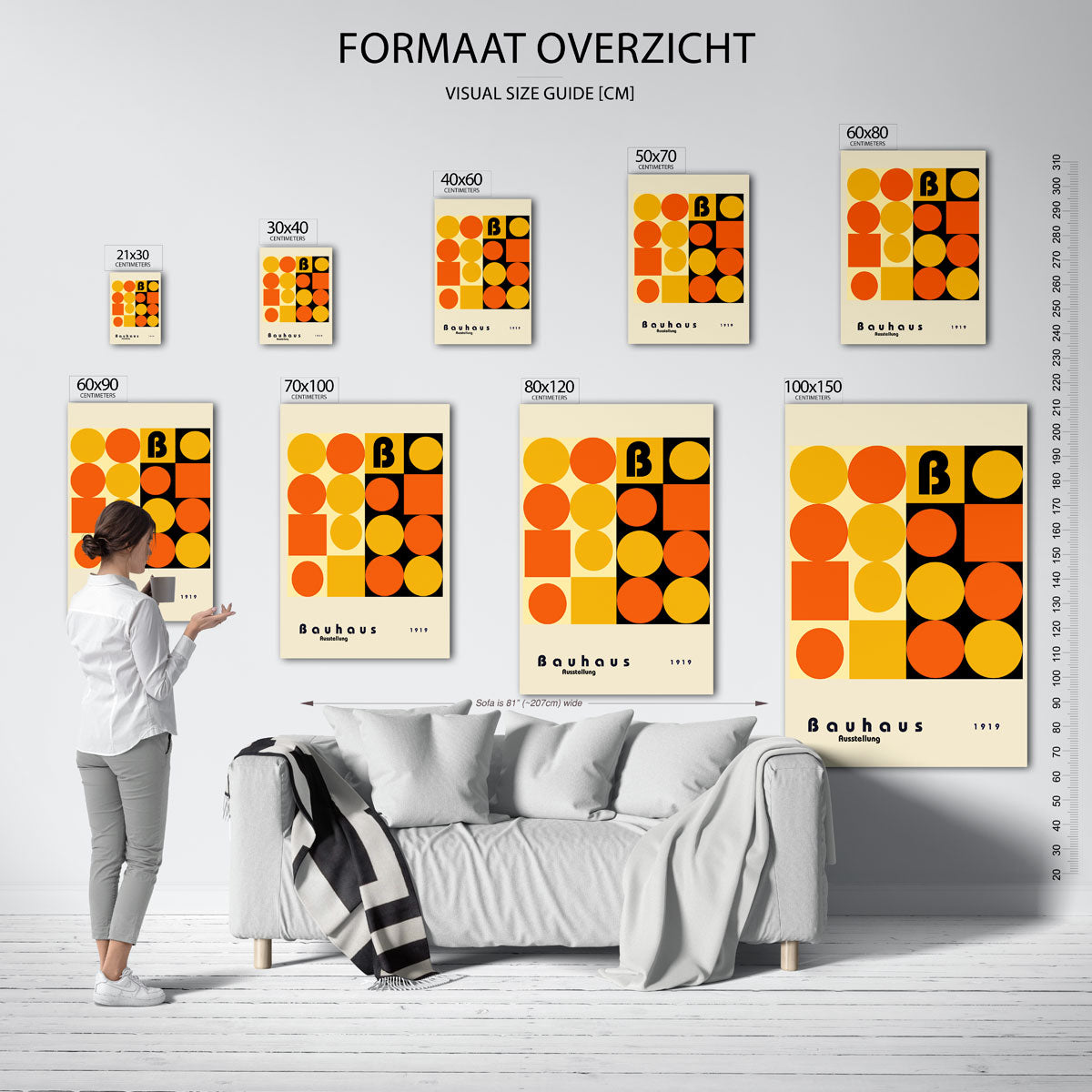 Vorm en kleurvlakken Poster