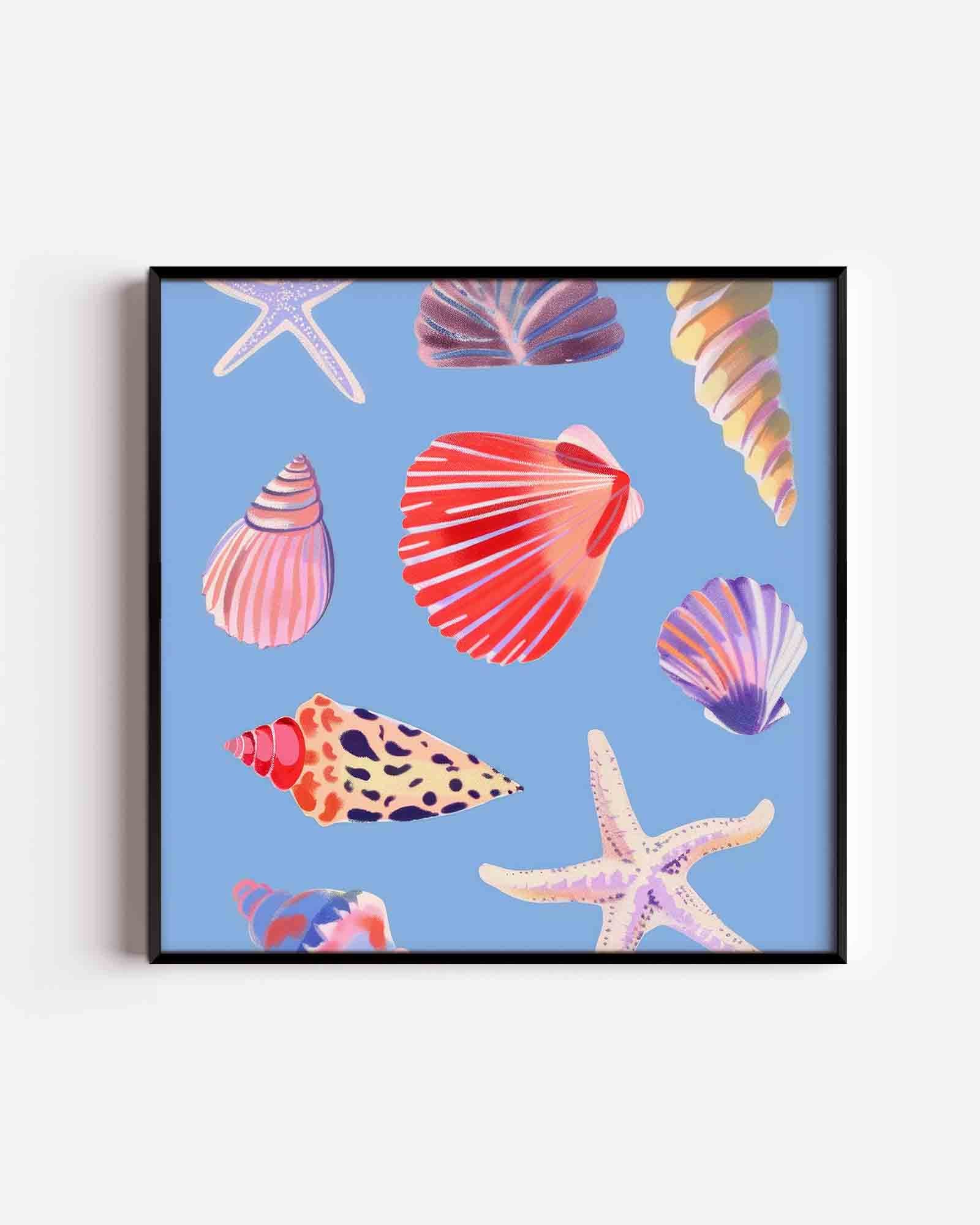 Schelpen en zeesterren Poster