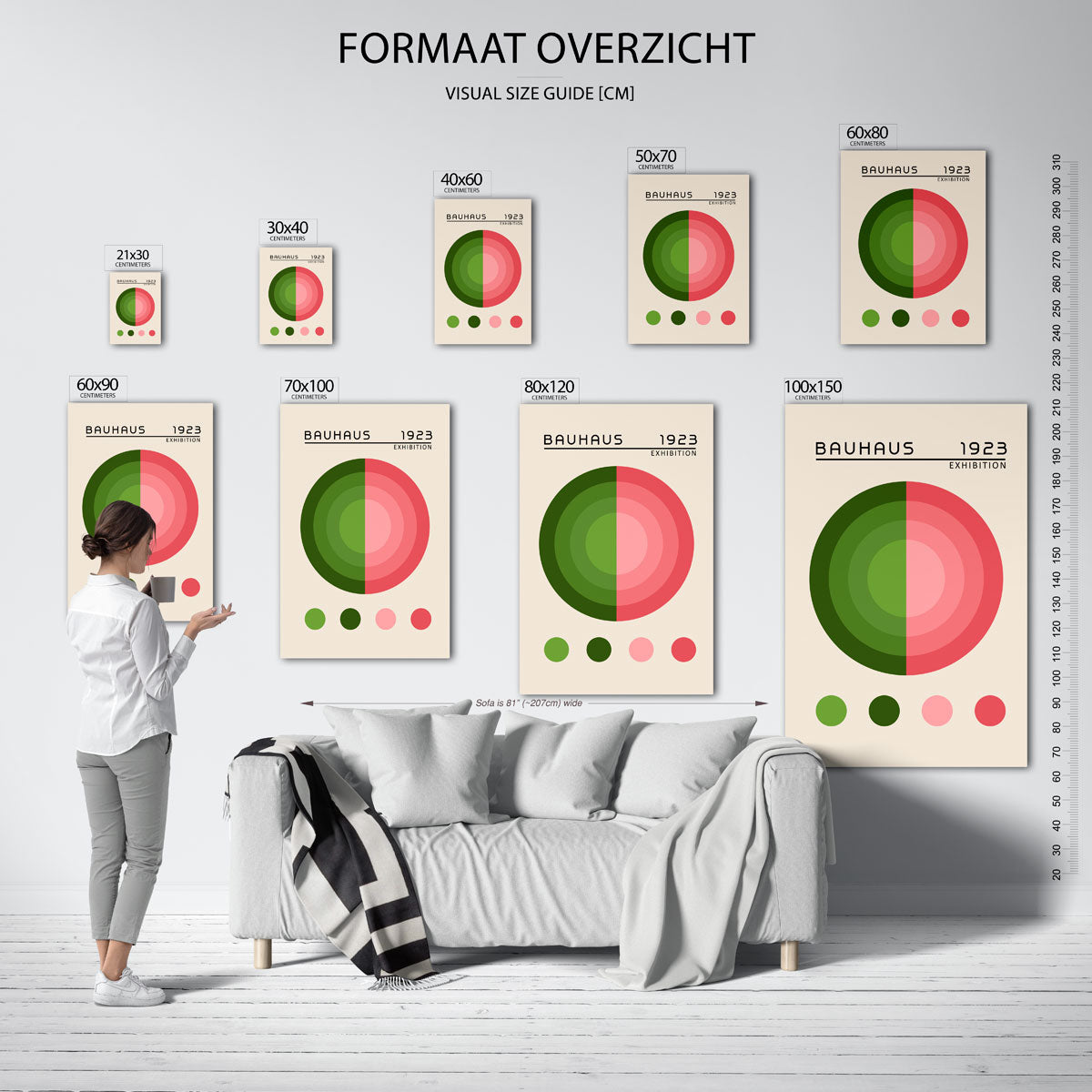 Cirkelvormen en kleur Poster