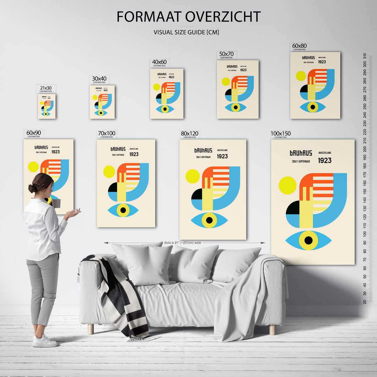 Vorm en kleurvlakken Poster