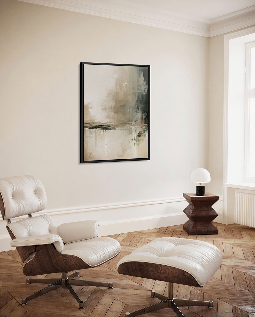 Rustige kleurencompositie Kunstwerk