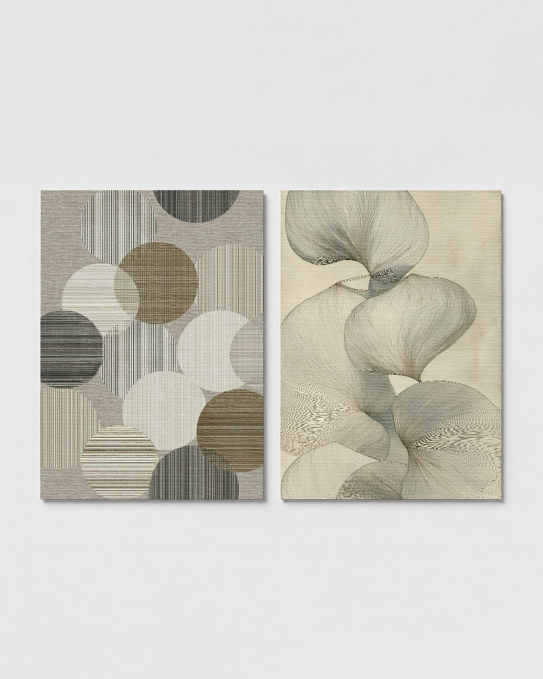 Gestreepte cirkelharmonie Posterset