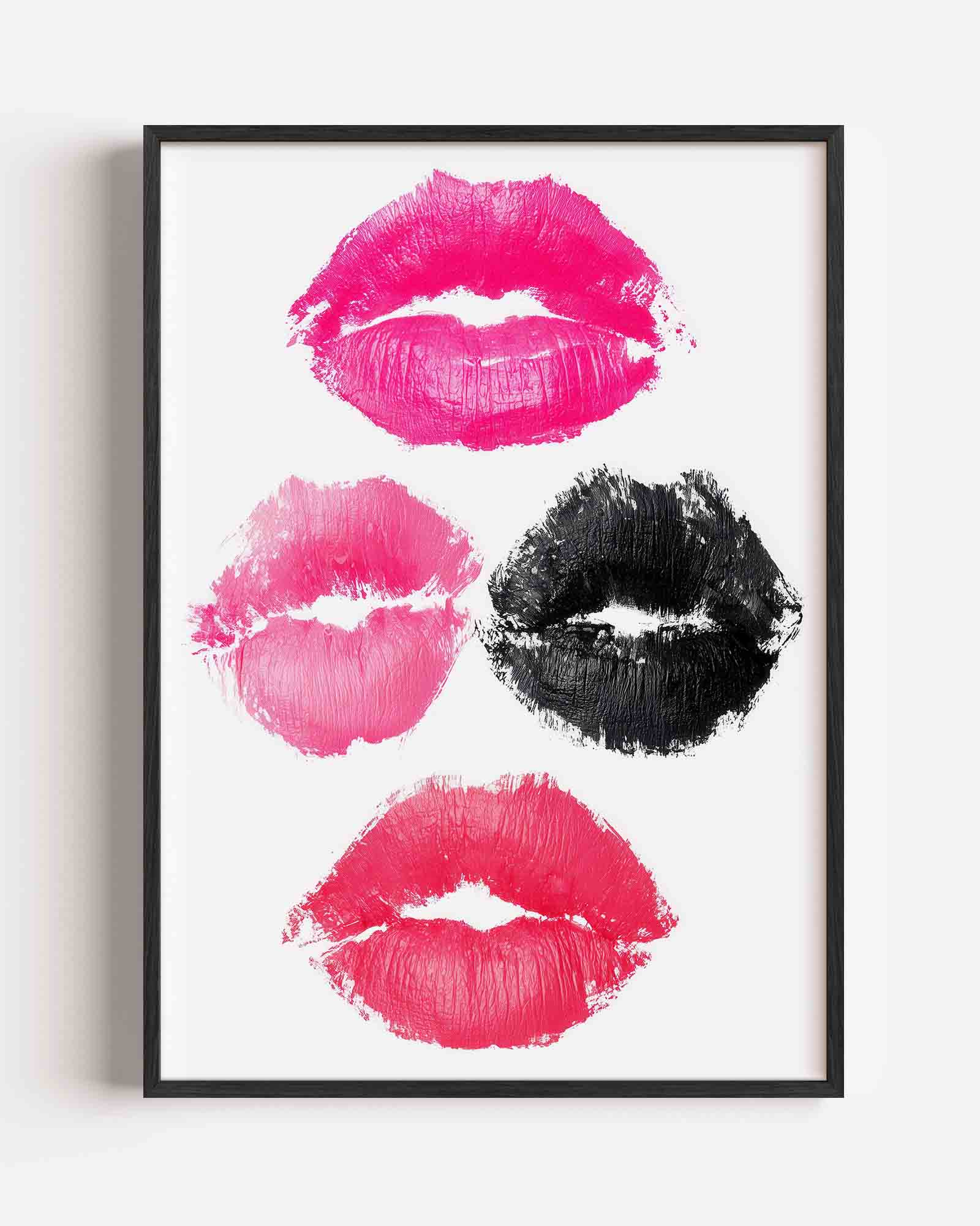 Lippenafdrukken Poster