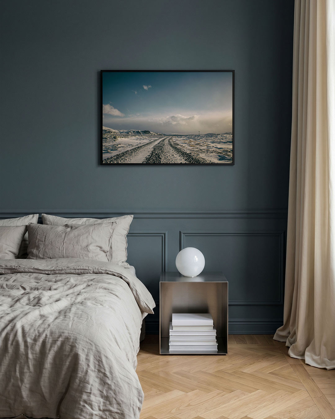 Winterse landschap Poster