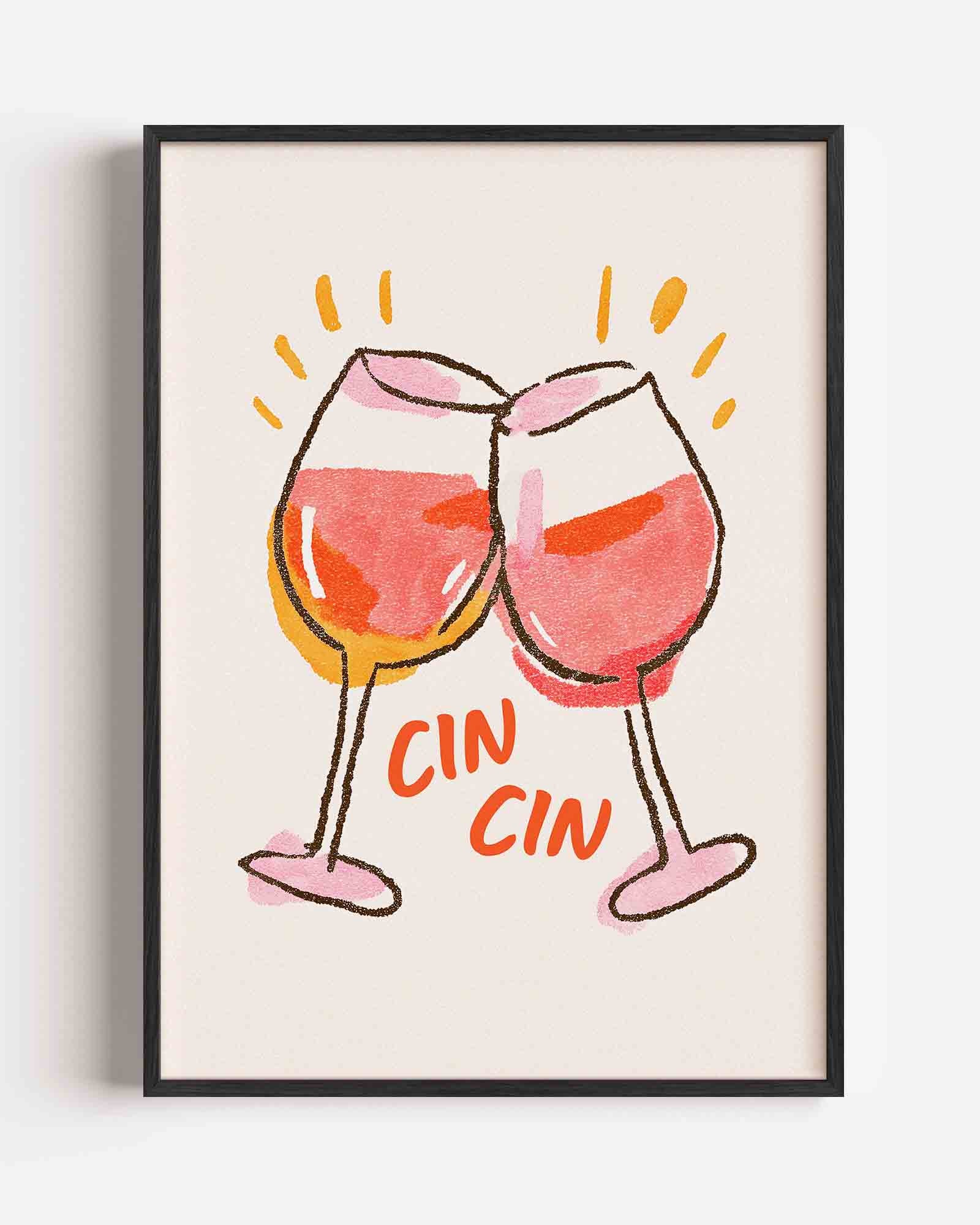 Twee glazen Poster