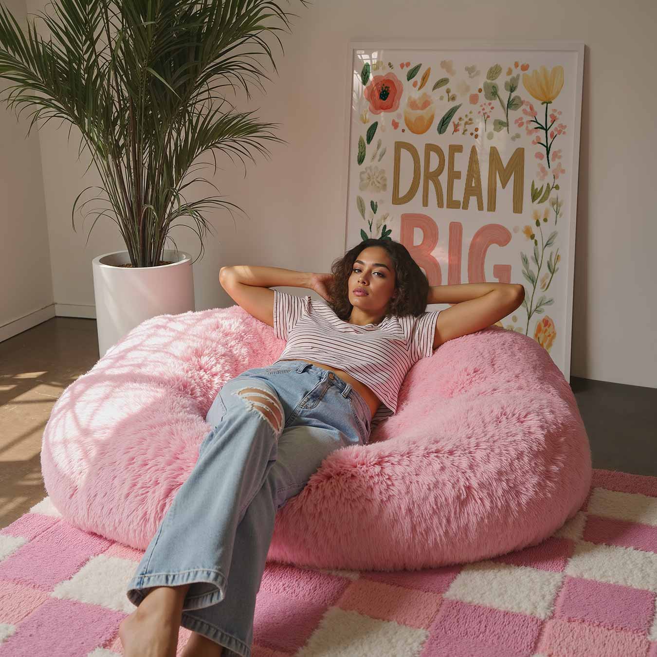 Dream Big Bloemenposter-WallArtistic
