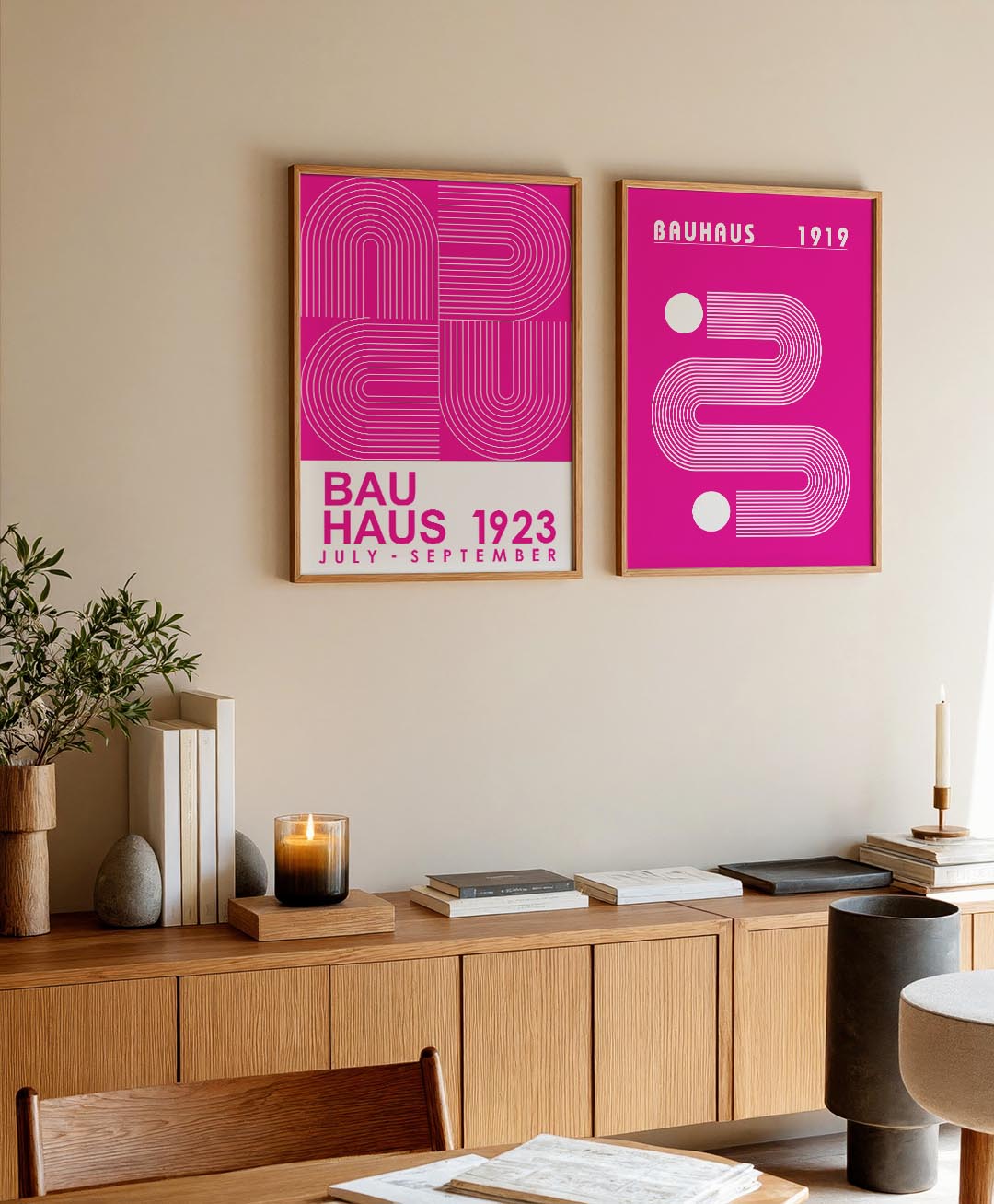 Lijnen en kleurvlakken Posterset